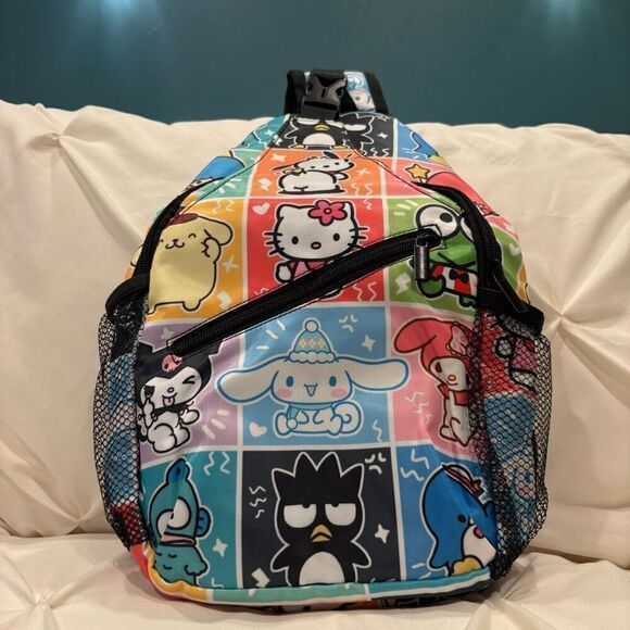 Sanrio Hello Kitty and Friends Frames Chest Sling Bag Travel Daypack Unisex NEW - Picture 1 of 6